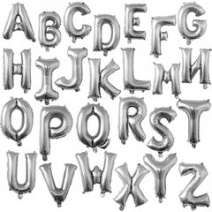 Globo Letras 16" Plateado