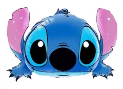 Globo Figura Metalizado Grande STITCH
