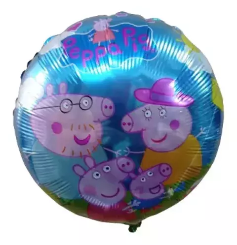 Globo Redondo Metalizado PEPPA PIG