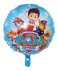 Globo Redondo Metalizado PAW PATROL
