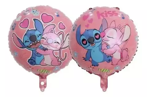 Globo Redondo Metalizado STITCH