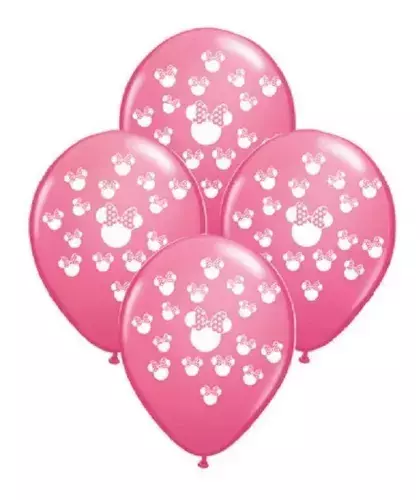 Globos x10 Látex Estampado MINNIE