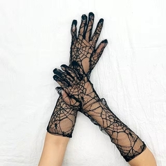 Guantes Encaje Halloween - Cotillón Oeste