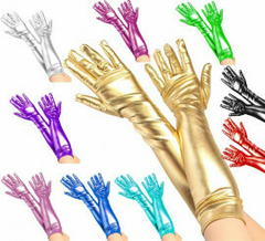 Guantes Largos Metalizados