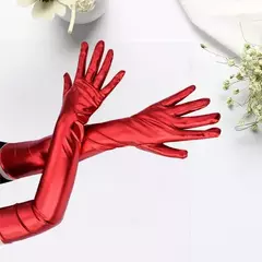 Guantes Largos Metalizados - Cotillón Oeste