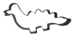 Cortante Dinosaurio Metal - comprar online