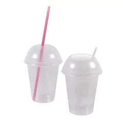 Vaso Plástico Milkshake con tapa