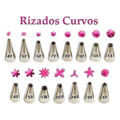 Picos Chicos Rizado Curvo "Parpen"