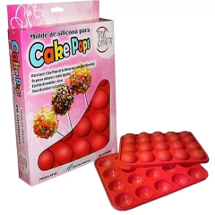 Molde Silicona para Cake Pop (20u.)