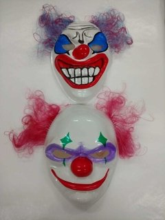 Caretas Plásticas con Pelo x 1