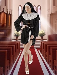Disfraz Monja corto