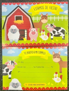 Invitaciones x10 GRANJA