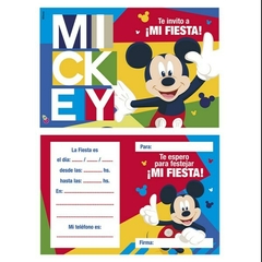 Invitaciones x10 MICKEY