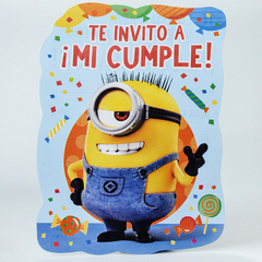 Invitaciones x10 MINIONS