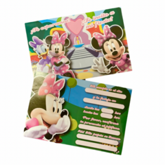 Invitaciones x10 MINNIE