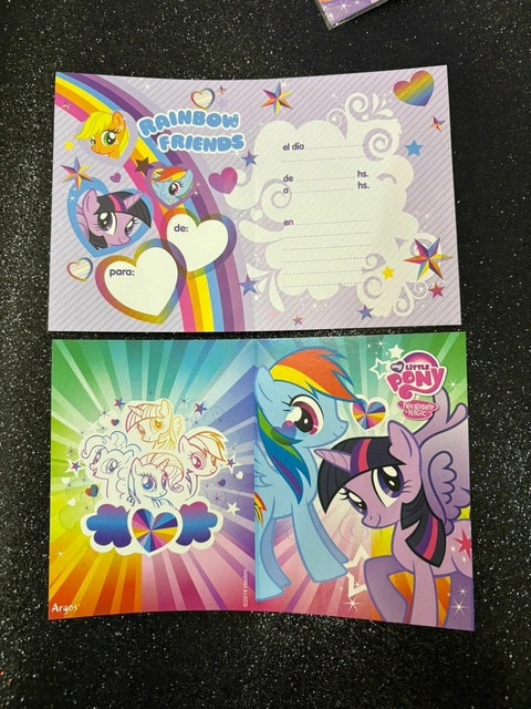 Invitaciones x10 MY LITTLE PONY