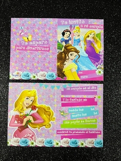 Invitaciones x10 PRINCESAS/CORONITA - comprar online