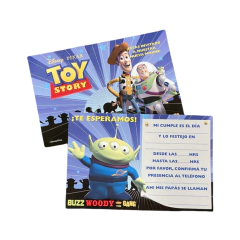 Invitaciones x10 TOY STORY/BUZZ LIGHTYEAR - comprar online