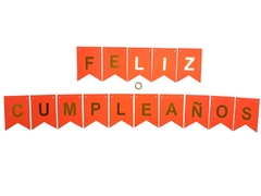Banderín Feliz Cumpleaños Fluo - comprar online