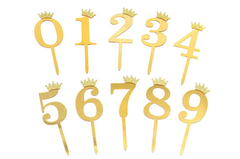 Numeros Corona Dorados