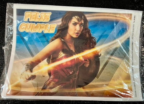 Lamina Comestible Rectangular MUJER MARAVILLA/CAPITANA MARVEL