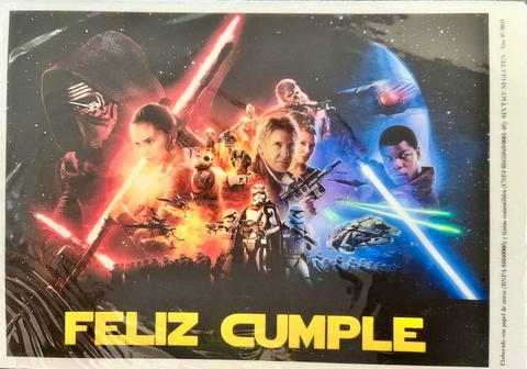Lamina Comestible Rectangular STAR WARS