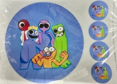 Lamina Comestible Redonda RAINBOW FRIENDS