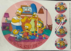 Lamina Comestible Redonda SIMPSONS - comprar online
