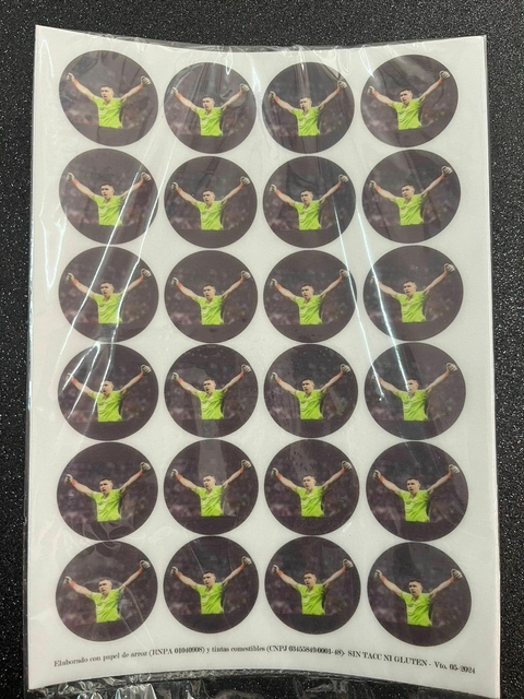 Lamina Comestible Tazos ARGENTINA/SELECCION