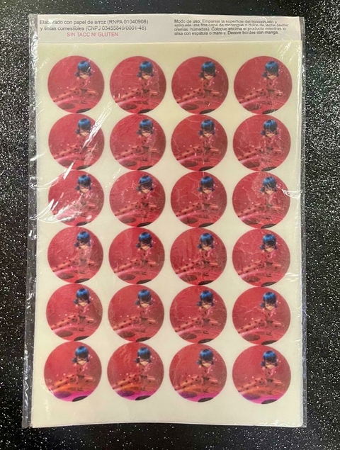 Lamina Comestible Tazos LADYBUG MIRACULOUS