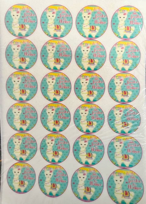 Lamina Comestible Tazos LLAMA