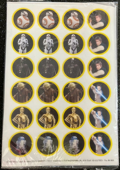 Lamina Comestible Tazos STAR WARS