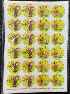 Lamina Comestible Tazos PLANTAS VS ZOMBIES/ZOMBIES