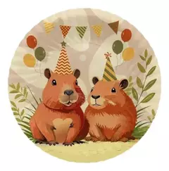 Platos x8 Capibara