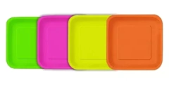 Platos Fluo x8 - comprar online