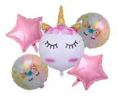 Set Globos Metalizados x5 Y x7 UNICORNIO en internet