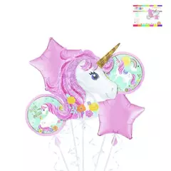 Set Globos Metalizados x5 Y x7 UNICORNIO - comprar online