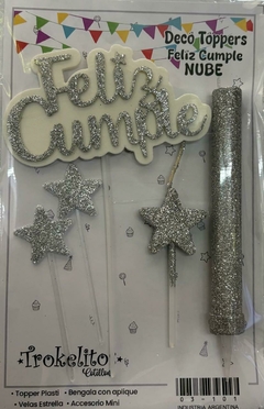 Deco Toppers Plateado