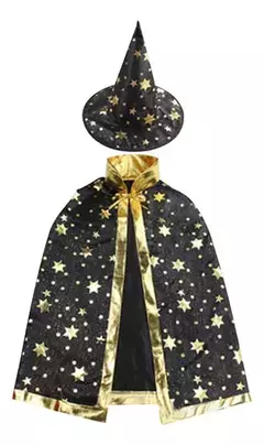 Set Capa + Gorro Mago/Bruja - comprar online
