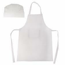 Gorro y Delantal Cocinero Tafeta