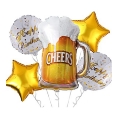 Set Globos CERVEZA x5