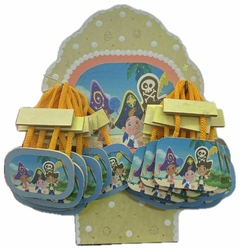 Souvenir Llaveros Con Base JAKE PIRATAS