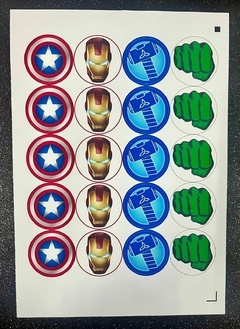 Stickers x20 AVENGERS