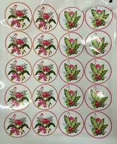 Stickers x20 FLAMENCO/MANDALA