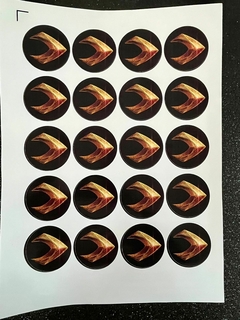Stickers x20 MUJER MARAVILLA/CAPITANA MARVEL