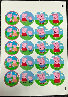 Stickers x20 PEPPA PIG