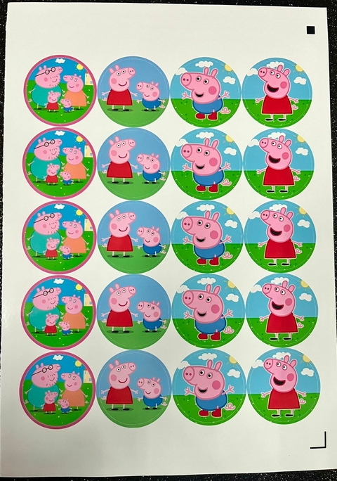 Stickers x20 PEPPA PIG