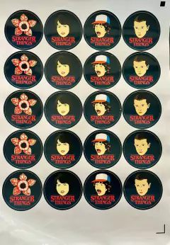 Stickers x20 STRANGER THINGS