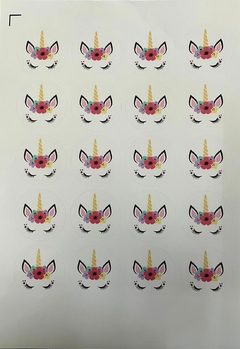 Stickers x20 UNICORNIO