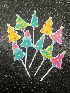 Topper Chicos x10 Árbol Navidad
